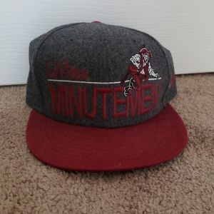 UMass Minutemen felt snapback hat